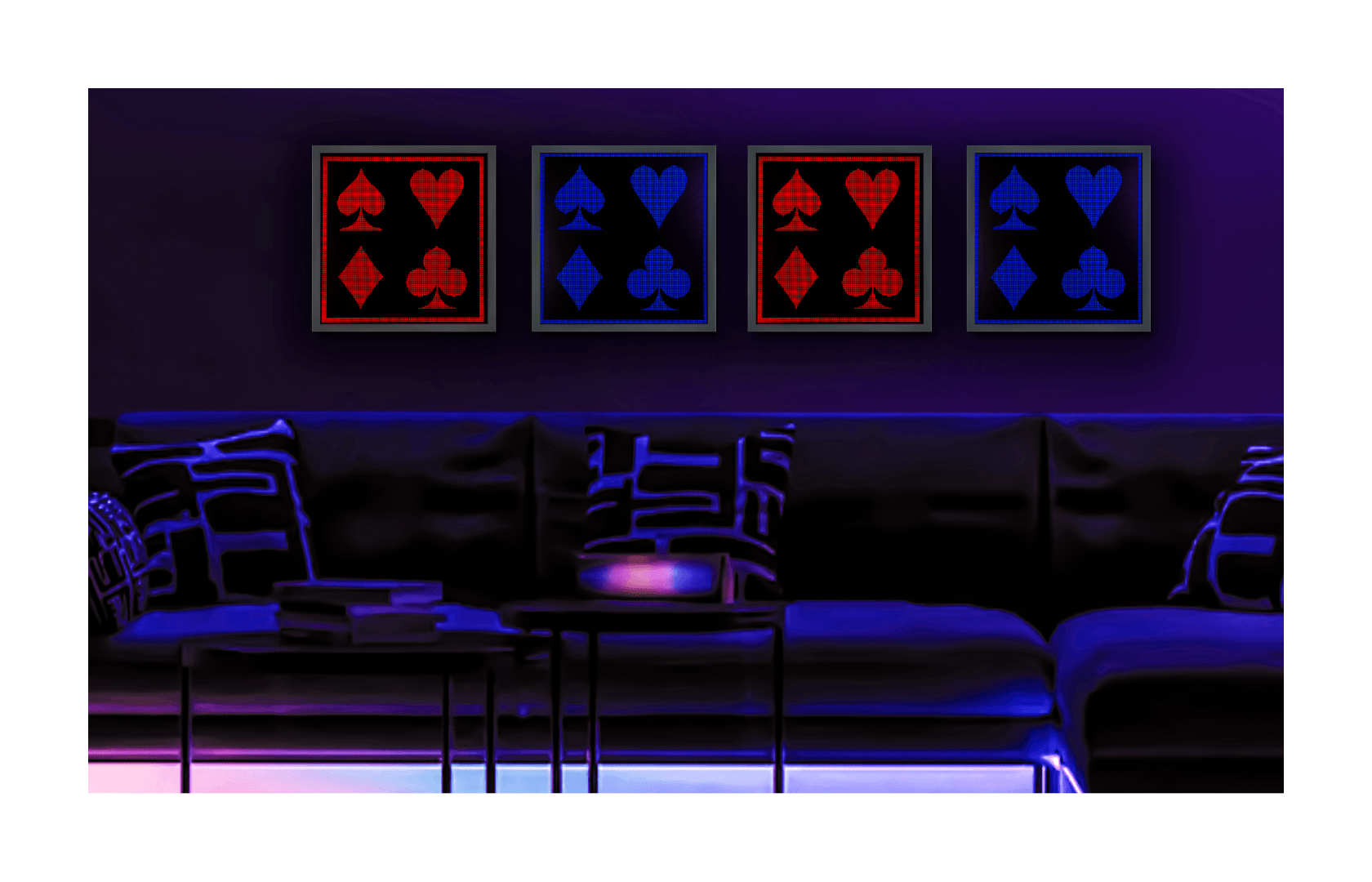 Poker Led Light Panel - IllumiArts